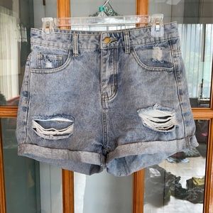 High waisted mom shorts